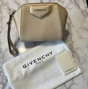 Givenchy Goatskin Antigona beauty wristlet bag